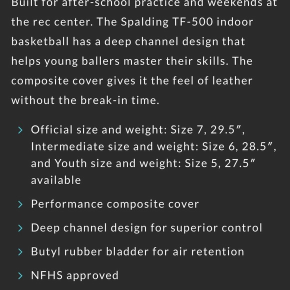 Spalding TF-500 basketball - Picture 2 of 5